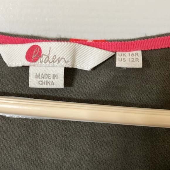 Boden size 12 dress green with flowers and pockets - Picture 3 of 5